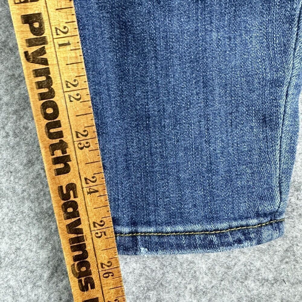 Judy Blue Jeans Womens 28 Distressed Relaxed Fit Dark Wash Everyday Stretch - Picture 12 of 16